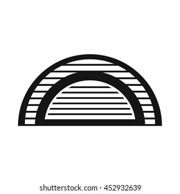 Hangar icon in simple style. Building symbol isolated vector illustration
