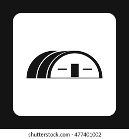 Hangar icon in simple style on a white background