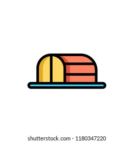 hangar icon vector design. icon vector filled outline style