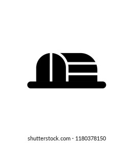 hangar icon vector design. icon vector glyph style