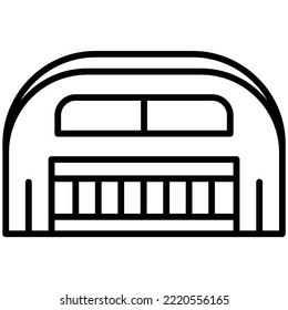 Hangar icon vector image. Can also be used for web apps, mobile apps and print media.