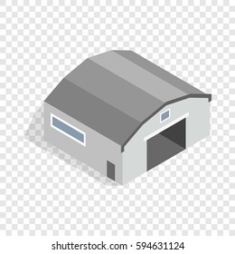Hangar isometric icon 3d on a transparent background vector illustration