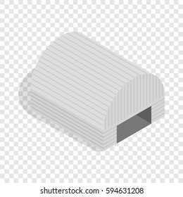 Hangar isometric icon 3d on a transparent background vector illustration