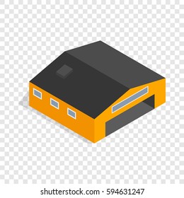 Hangar isometric icon 3d on a transparent background vector illustration