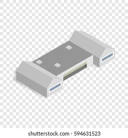 Hangar isometric icon 3d on a transparent background vector illustration
