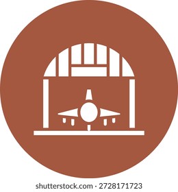 Hangar Vector Icon Design Illustration