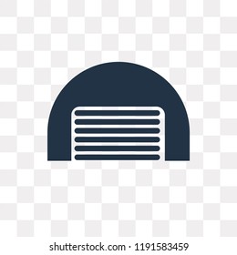 Hangar vector icon isolated on transparent background, Hangar transparency concept can be used web and mobile