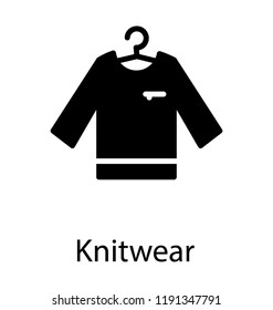 Hanged shirt make with woolen thread is knitwear 