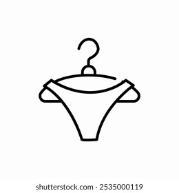 hanged underwear icon sign vector