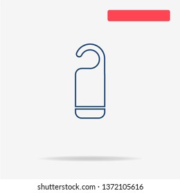 Hanger badge icon. Vector concept illustration for design.