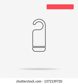 Hanger badge icon. Vector concept illustration for design.