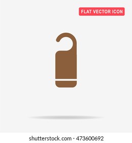 Hanger badge icon. Vector concept illustration for design.