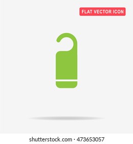 Hanger badge icon. Vector concept illustration for design.