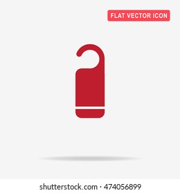 Hanger badge icon. Vector concept illustration for design.