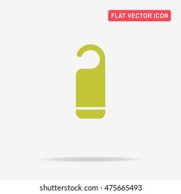 Hanger badge icon. Vector concept illustration for design.