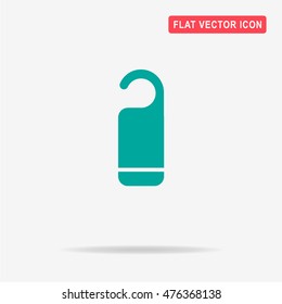 Hanger badge icon. Vector concept illustration for design.