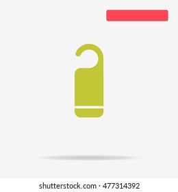 Hanger badge icon. Vector concept illustration for design.