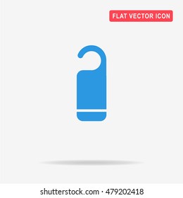Hanger badge icon. Vector concept illustration for design.