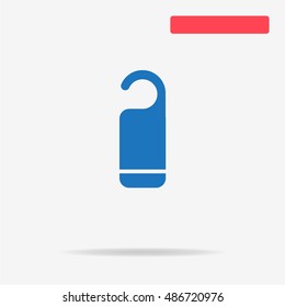 Hanger badge icon. Vector concept illustration for design.