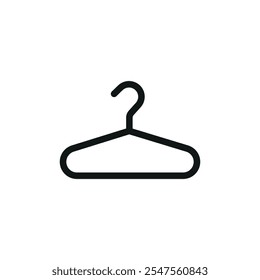 Hanger bedroom icon vector basic design simple and modern concept graphic