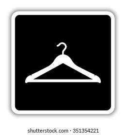 Hanger - black vector icon