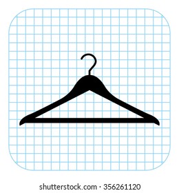 Hanger - black  vector icon