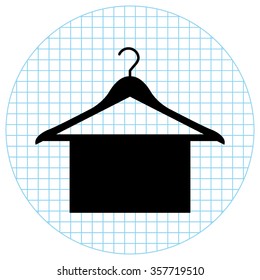 Hanger  - black vector icon