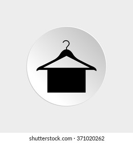 Hanger  - black vector icon