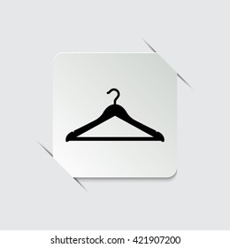 Hanger  - black vector icon