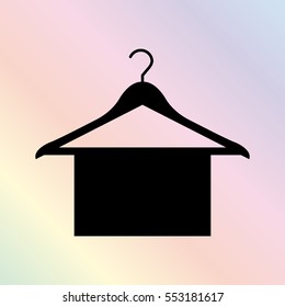 Hanger  - black vector icon