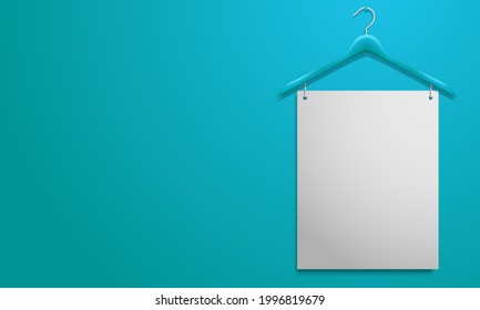 hanger with blank space for text