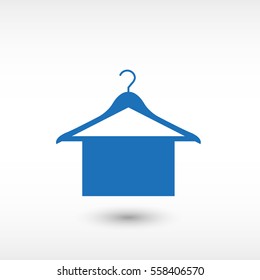 Hanger - blue  vector icon