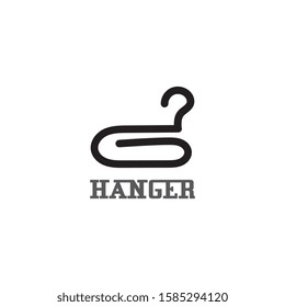 Hanger cloth icon flat design concept vector template