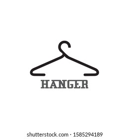 Hanger cloth icon flat design concept vector template