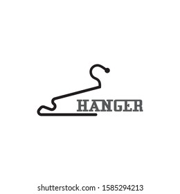 Hanger cloth icon flat design concept vector template