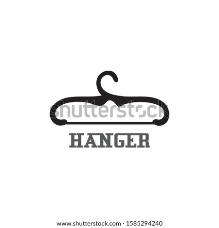 Hanger cloth icon flat design concept vector template