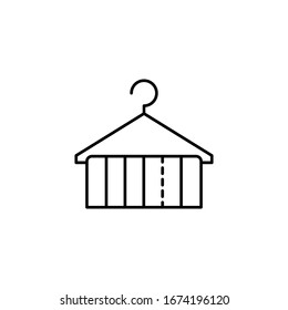 Hanger, cloth icon. Simple line, outline vector elements of tailor for ui and ux, website or mobile application
