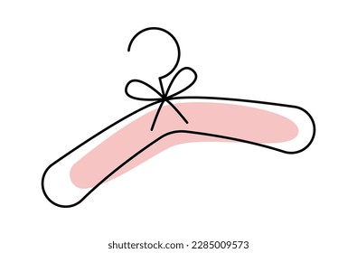 Hanger for cloth line icon art Baby accessory. Vector illustration