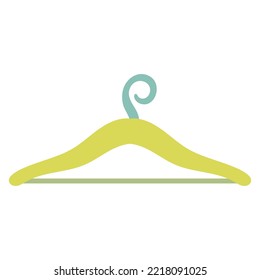 Hanger for clothes. Household. Vector graphics on a white background.