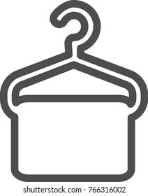 Hanger for clothes icon