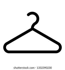 Hanger Clothes hanger icon black color vector illustration flat style simple image