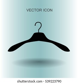 Hanger for clothes icon. vector illustration