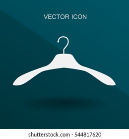 Percha para el icono de la ropa. ilustración vectorial