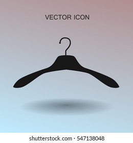 Percha para el icono de la ropa. ilustración vectorial