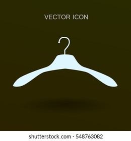 Percha para el icono de la ropa. ilustración vectorial