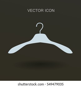 Percha para el icono de la ropa. ilustración vectorial