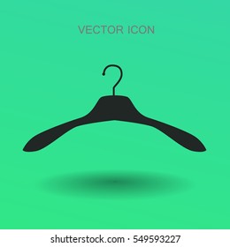 Hanger for clothes icon. vector illustration