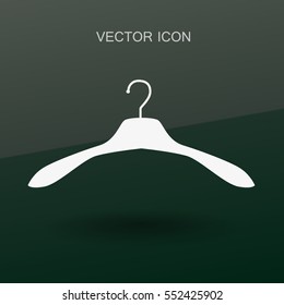 Hanger for clothes icon. vector illustration