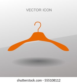 Percha para el icono de la ropa. ilustración vectorial