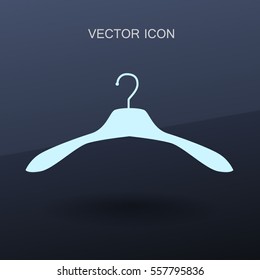 Hanger for clothes icon. vector illustration